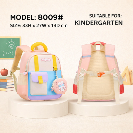 🎒 Kids School Backpack with Mini Pouch