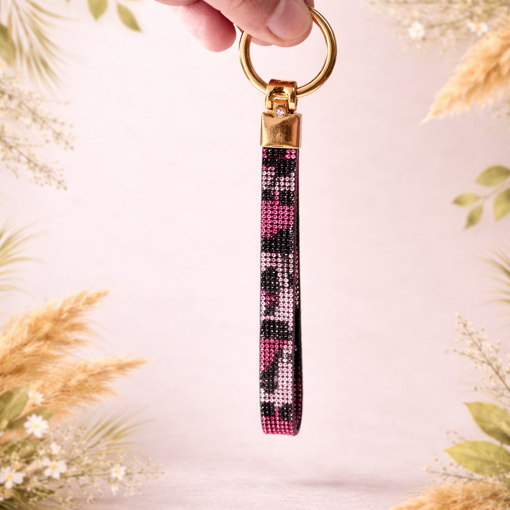 Crystal Strap Keychain