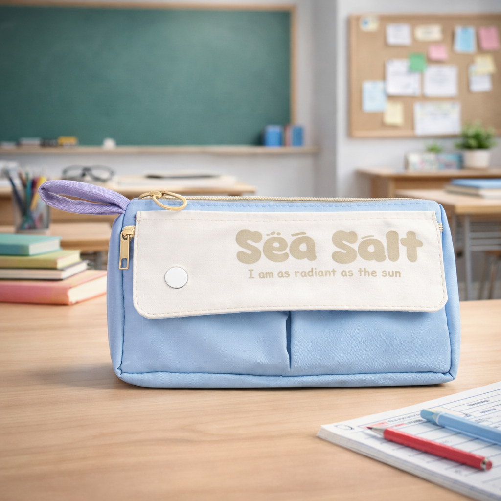 Sea Salt Pastel Pencil Pouch