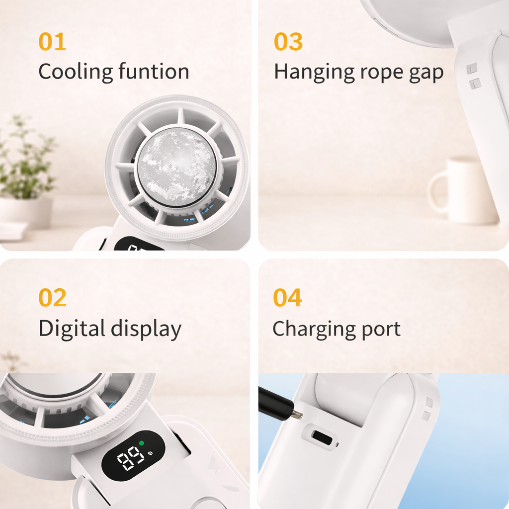 IMYCOO Folding Refrigeration Handheld Fan-MultiColor