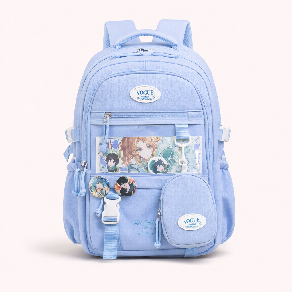 🎒 Trendy Multi-Compartment School Backpack