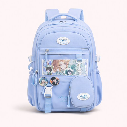 🎒 Trendy Multi-Compartment School Backpack