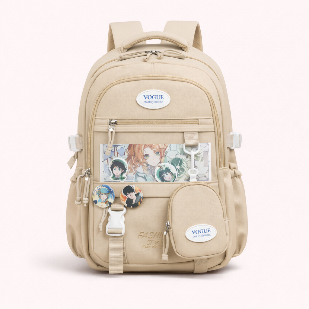 🎒 Trendy Multi-Compartment School Backpack