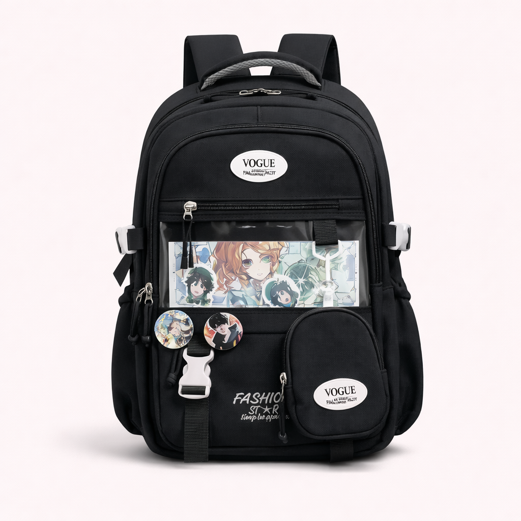 🎒 Trendy Multi-Compartment School Backpack