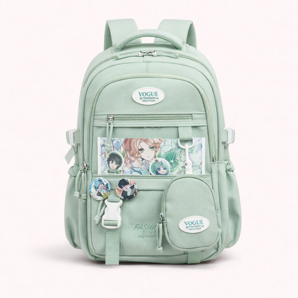 🎒 Trendy Multi-Compartment School Backpack