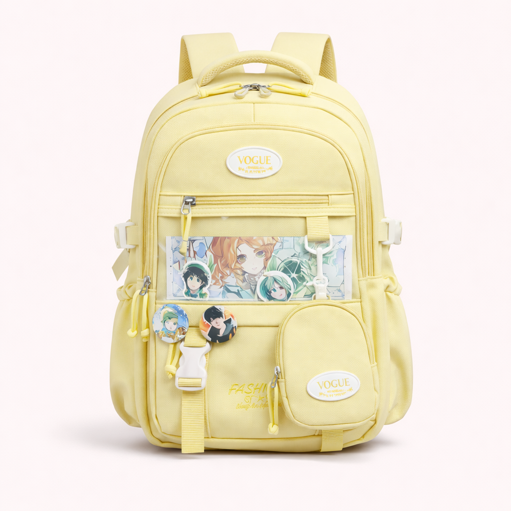 🎒 Trendy Multi-Compartment School Backpack