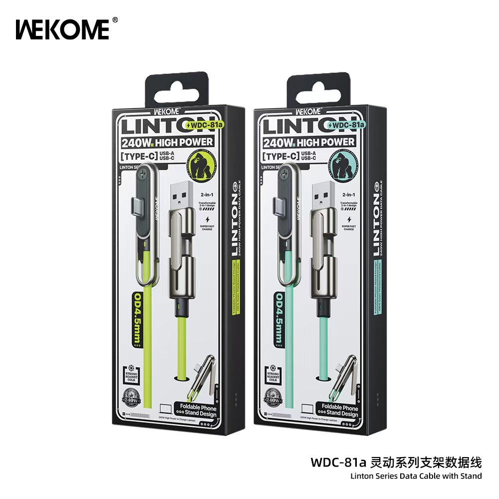 WEKOME WDC-81a Linton series Data cable with stand