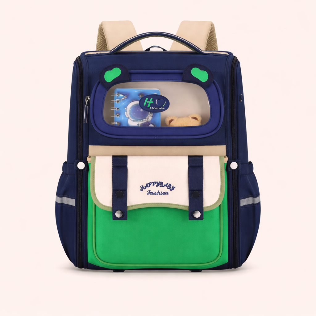 🎒 Kids School Backpack with Display Pocket -G3