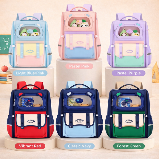 🎒 Kids School Backpack with Display Pocket -G3