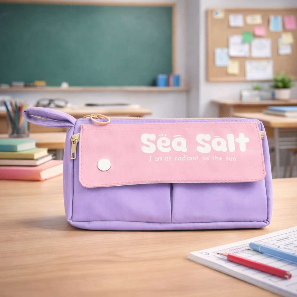 Sea Salt Pastel Pencil Pouch