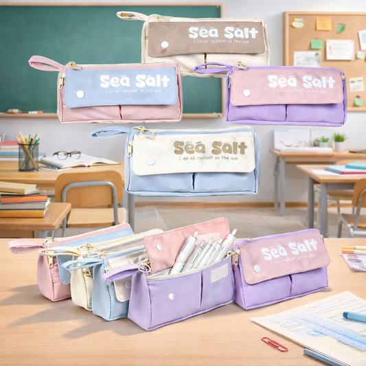 Sea Salt Pastel Pencil Pouch