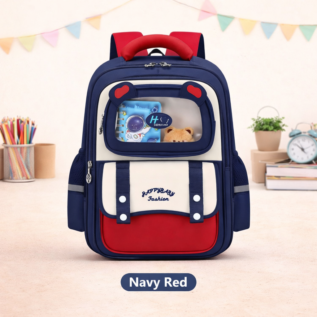 🎒 Kids School Backpack with Display Pocket - G6