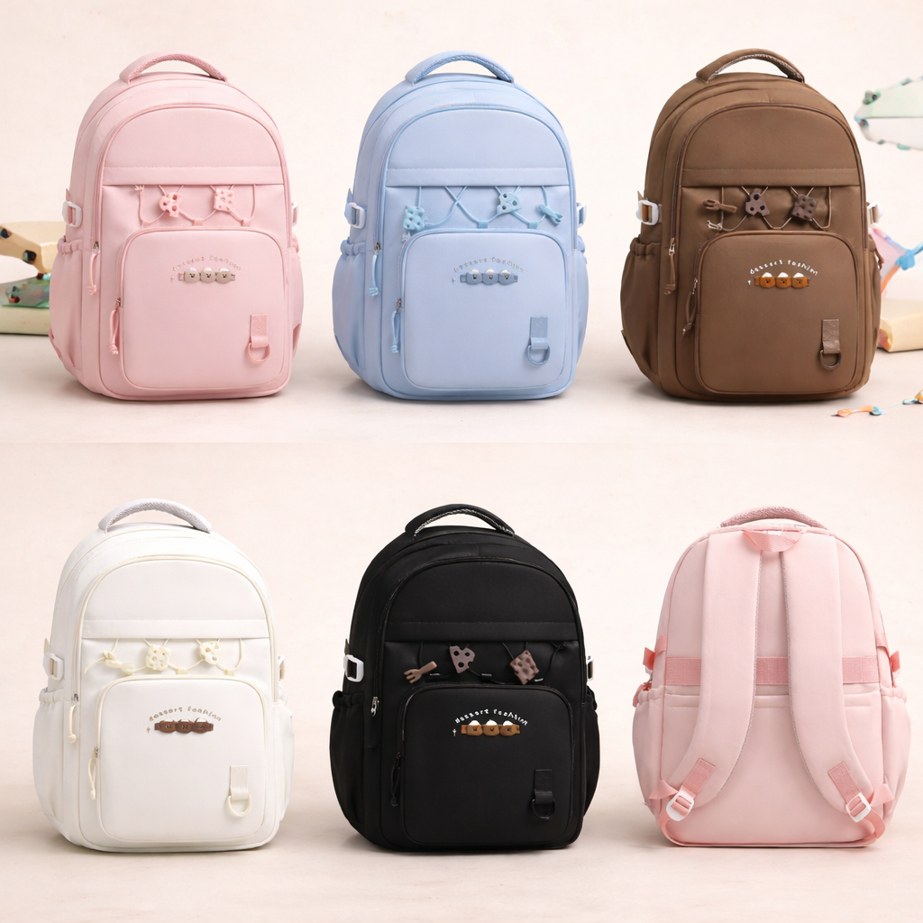 🎒 Premium School Backpack - DESSERT FASHION