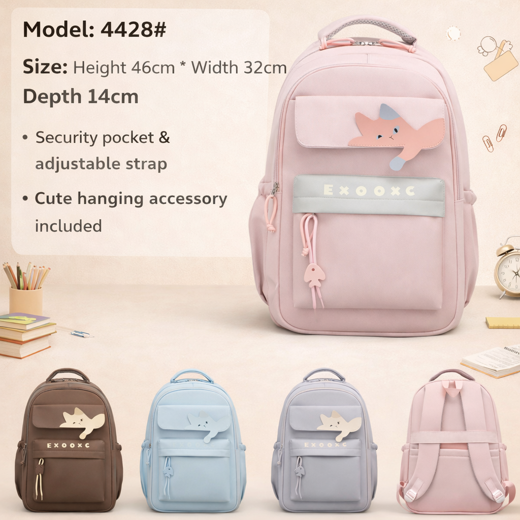 🎒 Cute Cat School Backpack