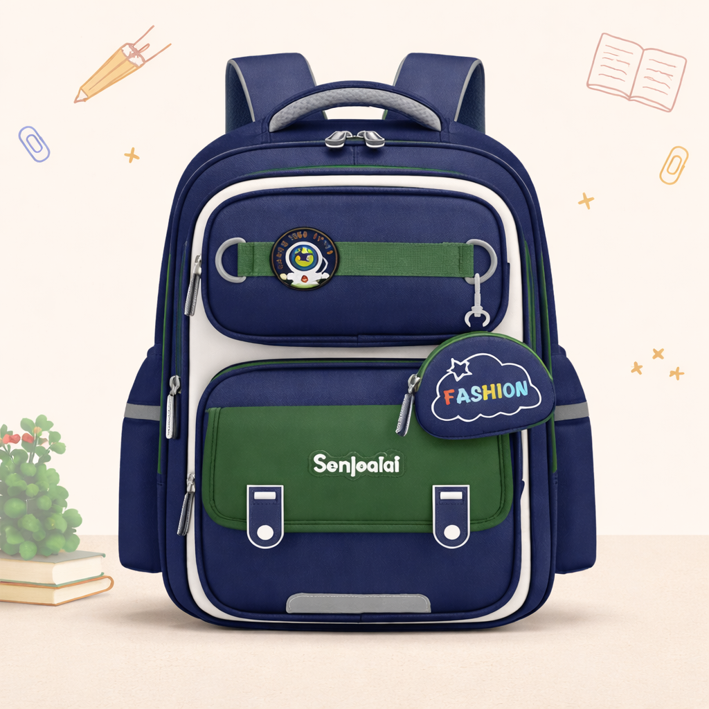 🎒 Kids School Backpack –SENLEQIQI-2GRID