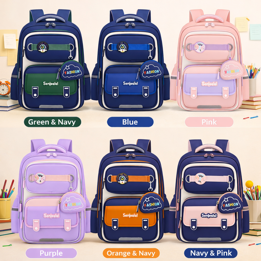 🎒 Kids School Backpack –SENLEQIQI-2GRID