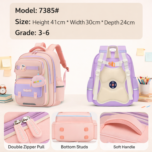 🎒 Kids School Backpack –SENLEQIQI-2GRID