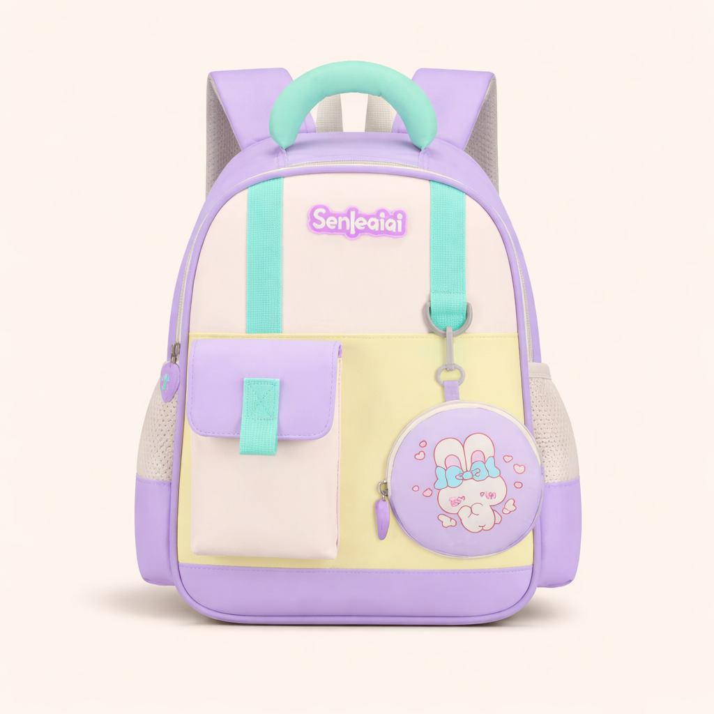 🎒 Kids School Backpack with Mini Pouch