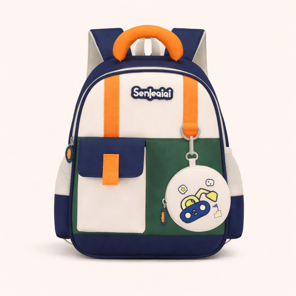 🎒 Kids School Backpack with Mini Pouch