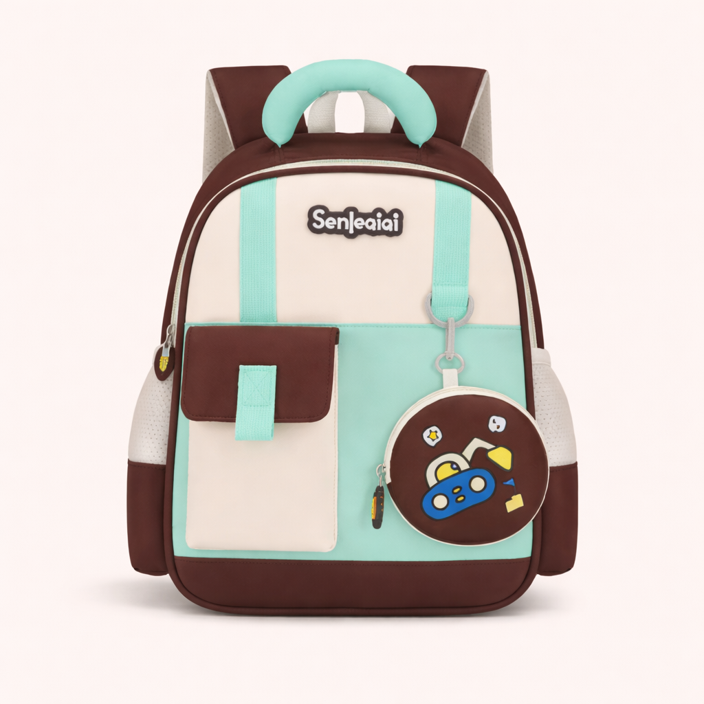 🎒 Kids School Backpack with Mini Pouch