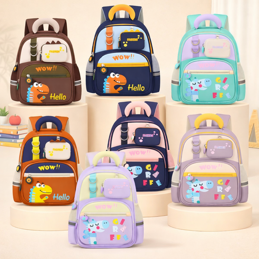 🎒 Kids Cartoon School Backpack – Lightweight & Comfortable