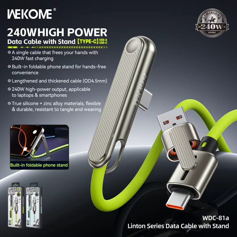 WEKOME WDC-81a Linton series Data cable with stand