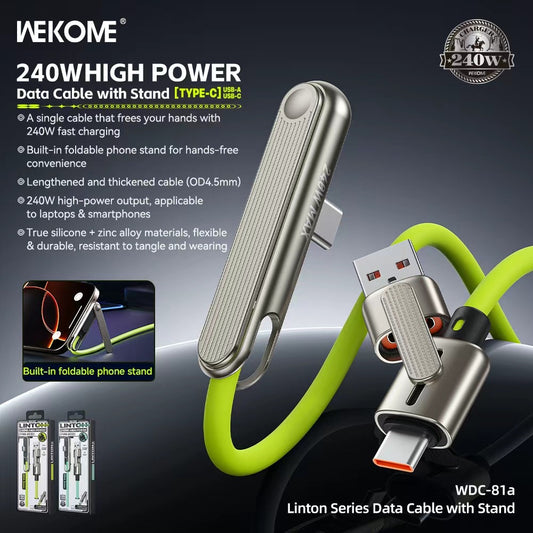 WEKOME WDC-81a Linton series Data cable with stand