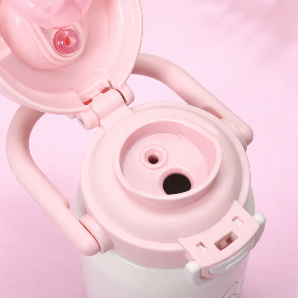 🐻 Kids Insulated Water Bottle – Cute Cartoon Designs [400ML]