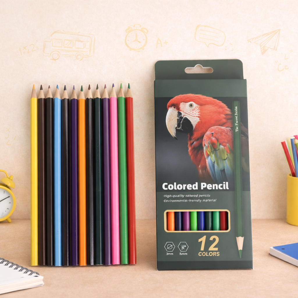 Premium 12-Color Colored Pencil Set – Artist Series Collection