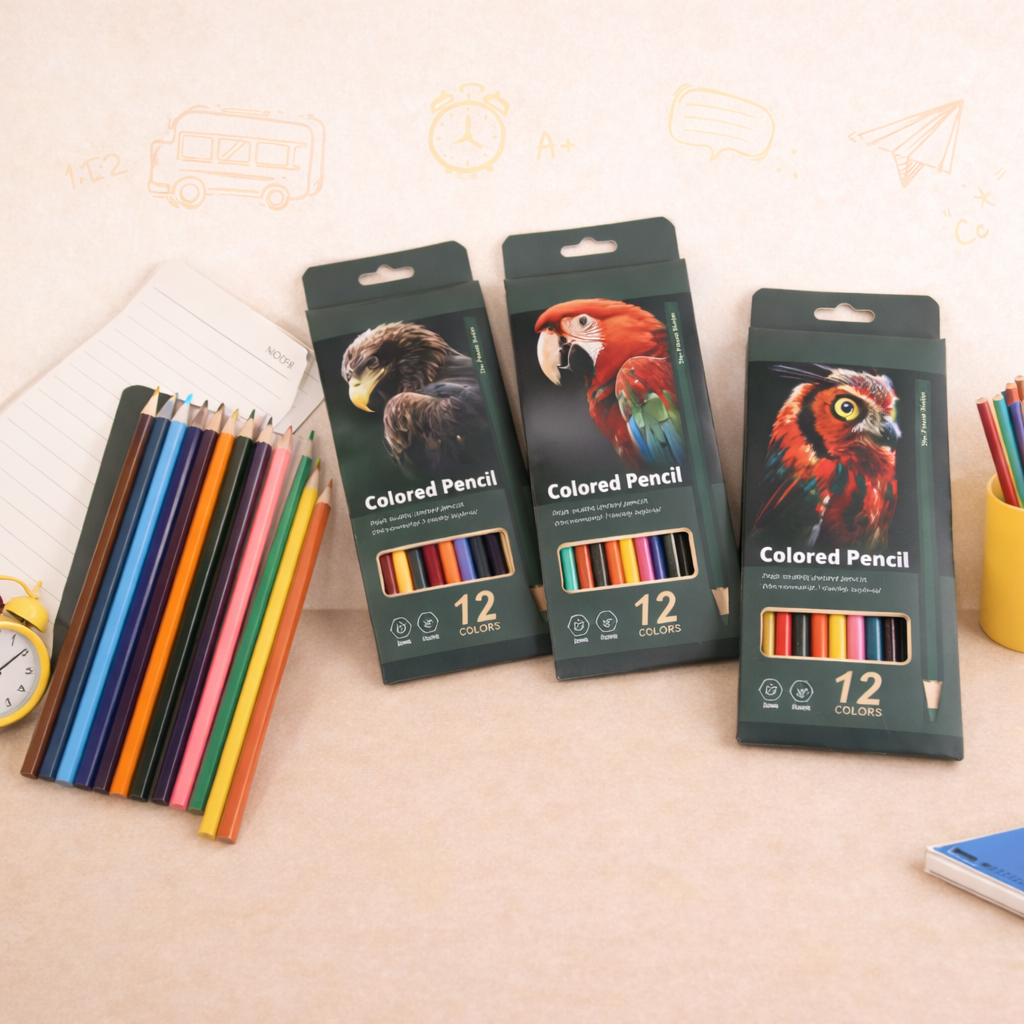 Premium 12-Color Colored Pencil Set – Artist Series Collection