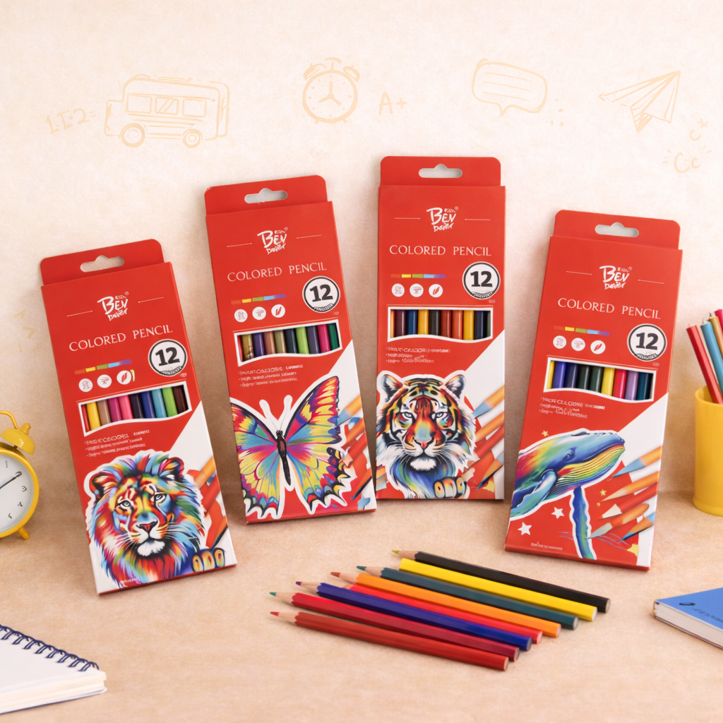 Premium 12-Color Colored Pencil Set – Artist Series Collection