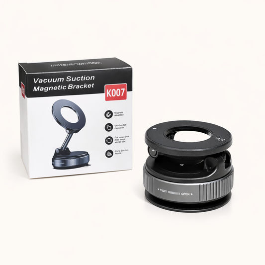 360° Vaccum Magnetic Phones Holder, Magnetic Car Phone Mount, Hands-Free Suction Cup