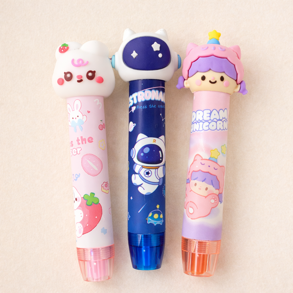 Cute Press Eraser Collection – Pack of 5(Choose Your Design)