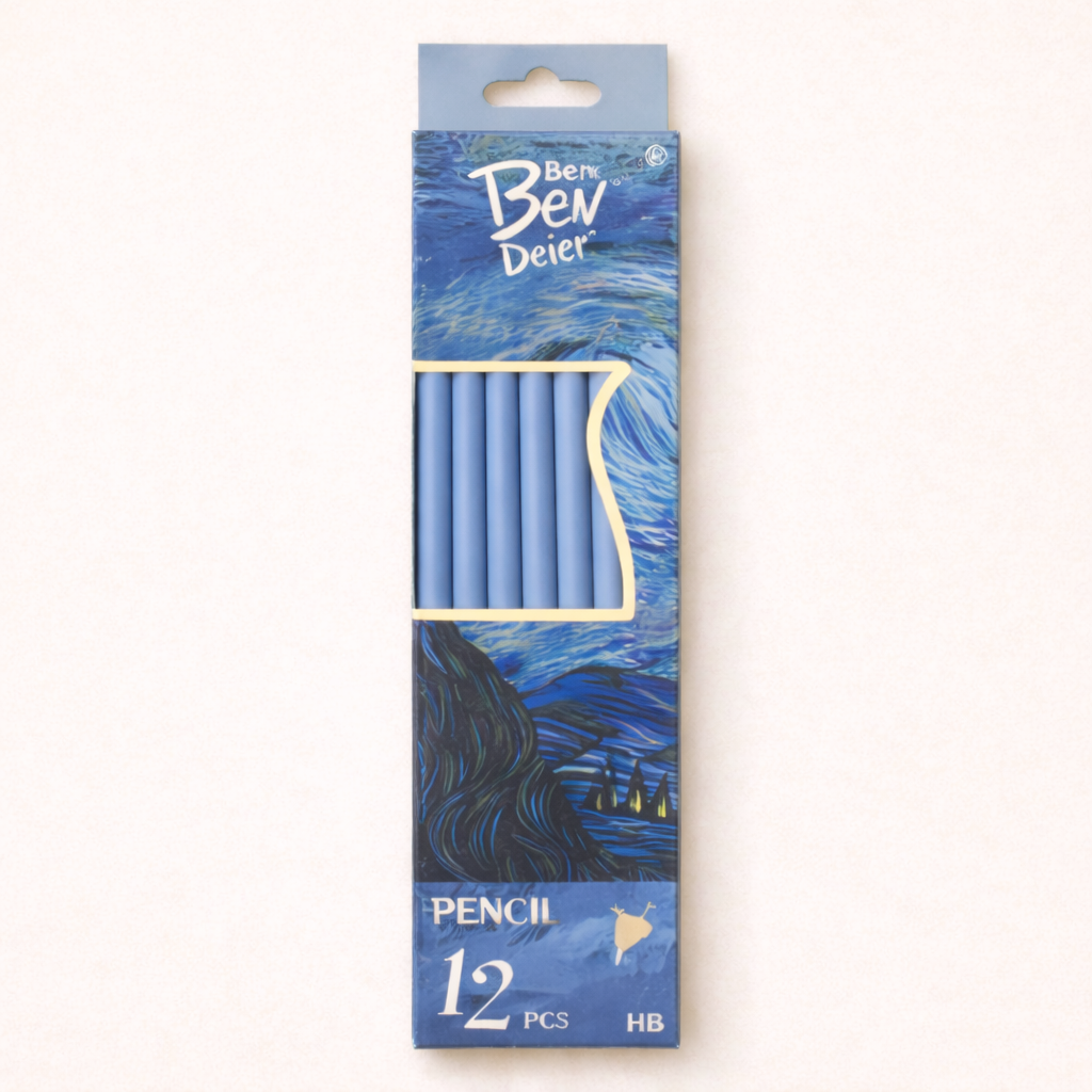 Premium Designer HB Pencil Sets - Artistic Nature Collection