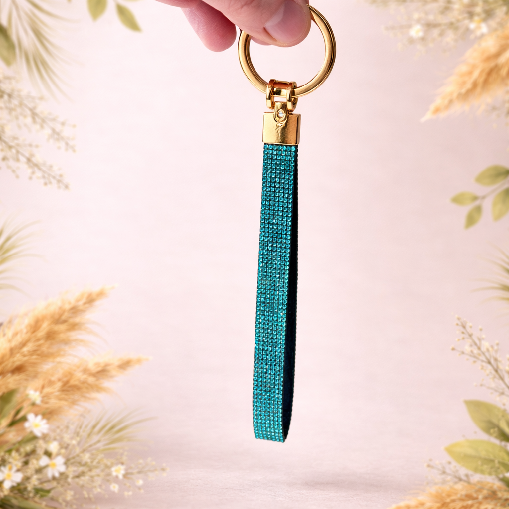 Crystal Strap Keychain