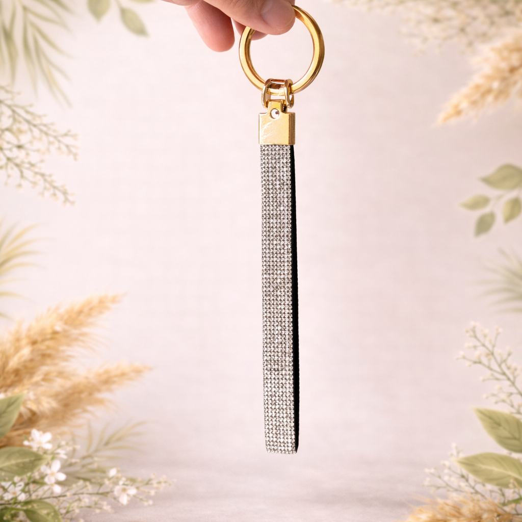Crystal Strap Keychain