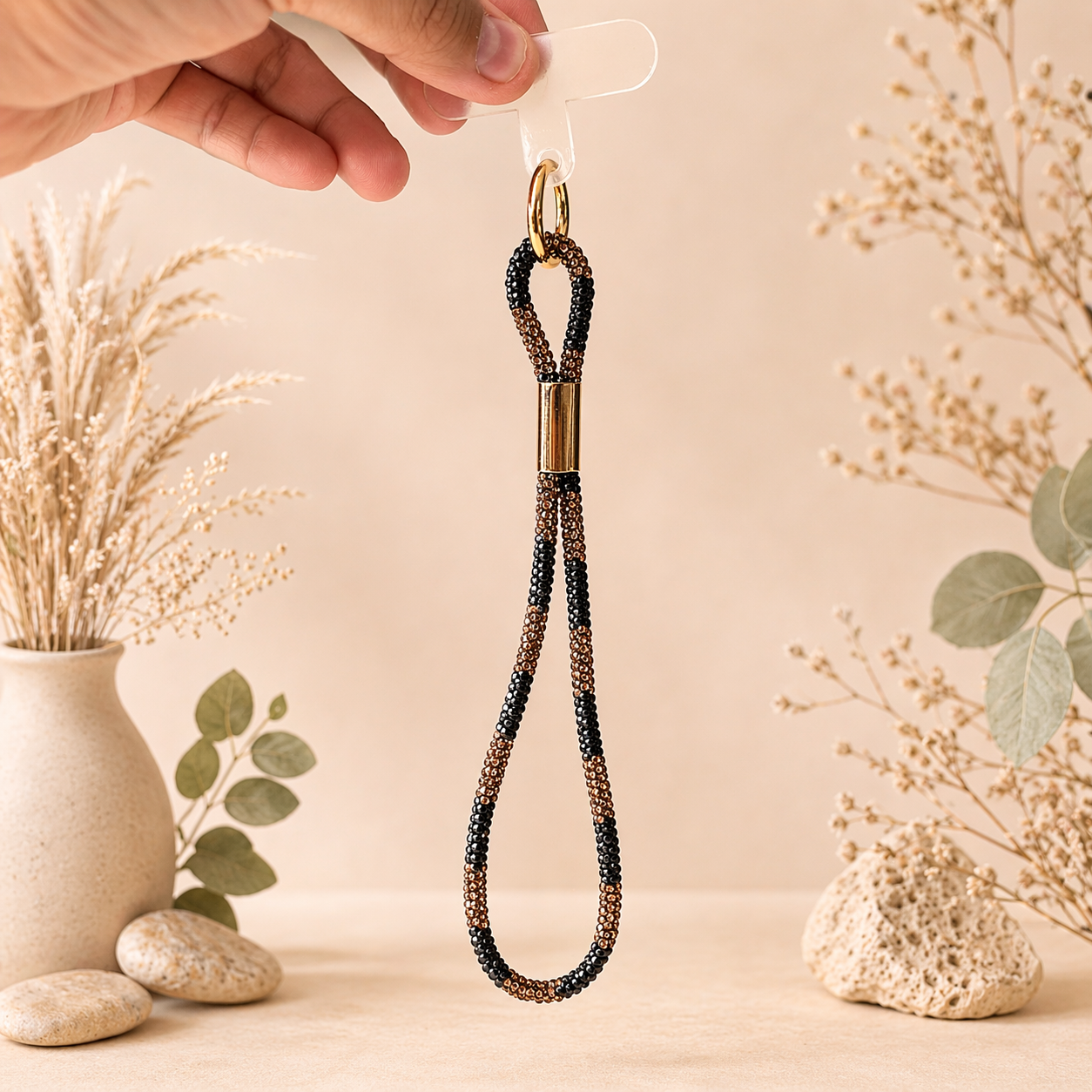 Beaded Strap Keychain