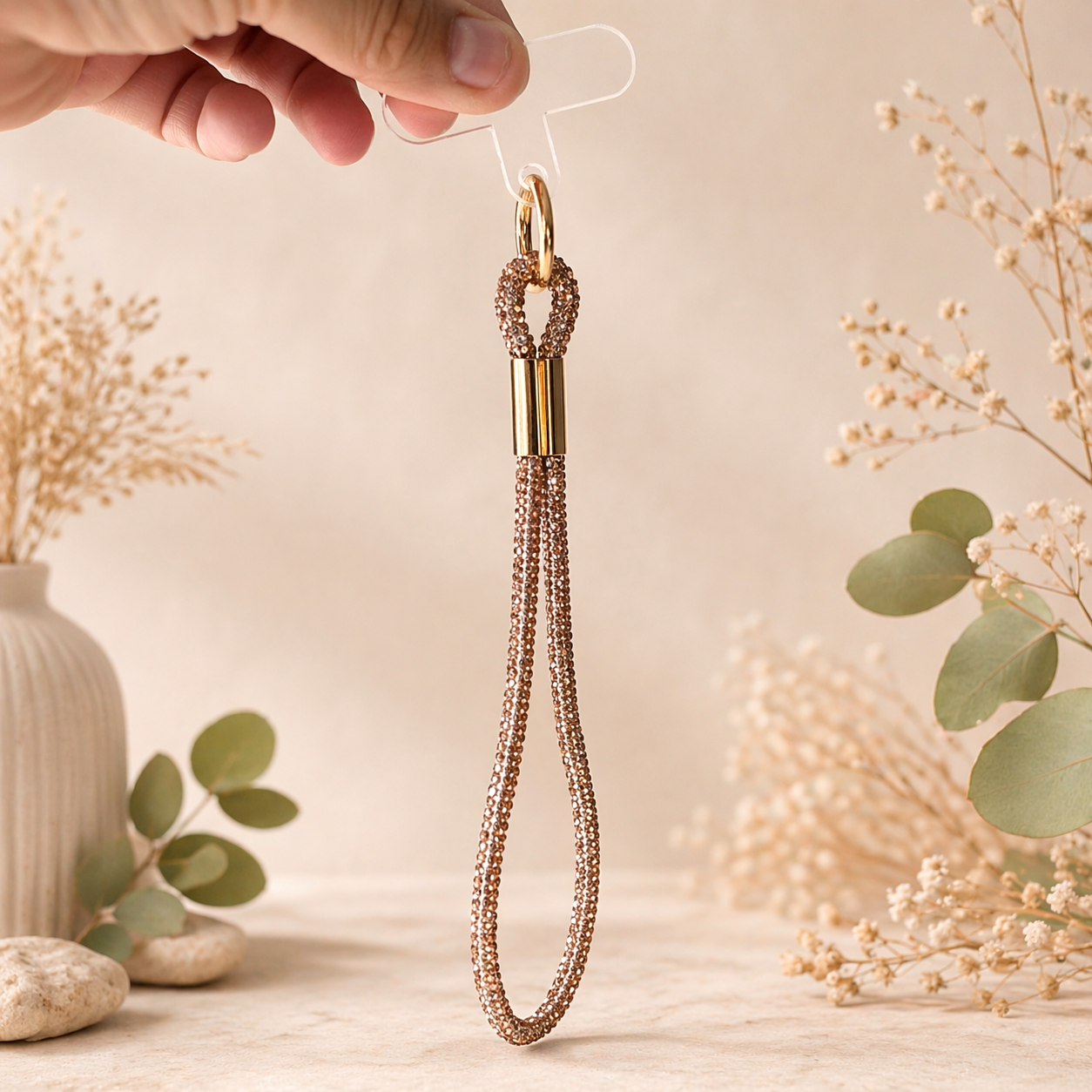 Beaded Strap Keychain