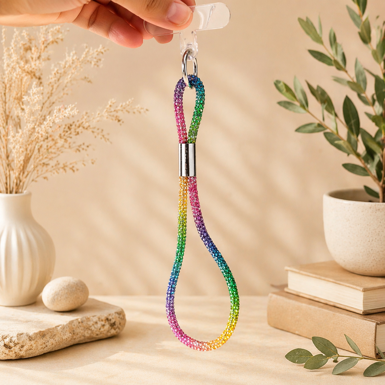 Beaded Strap Keychain