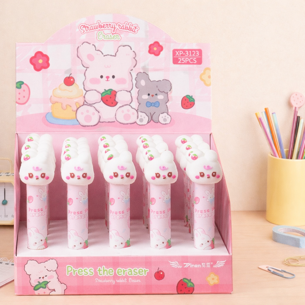 Cute Press Eraser Collection – Pack of 5(Choose Your Design)