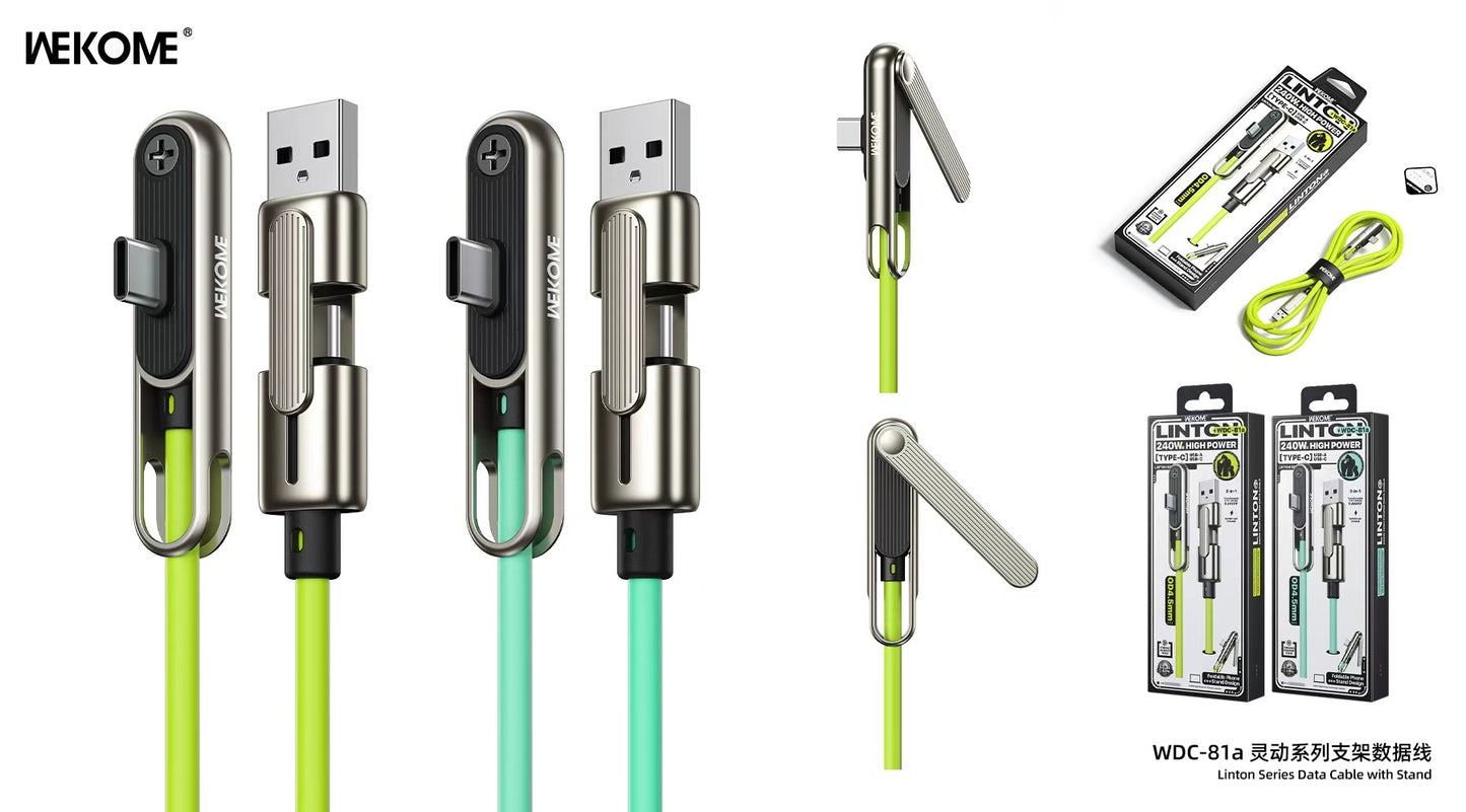 WEKOME WDC-81a Linton series Data cable with stand