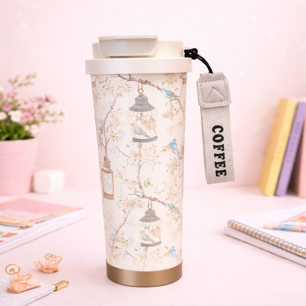 Premium Double-Layer Insulated Coffee Tumbler – 500ML