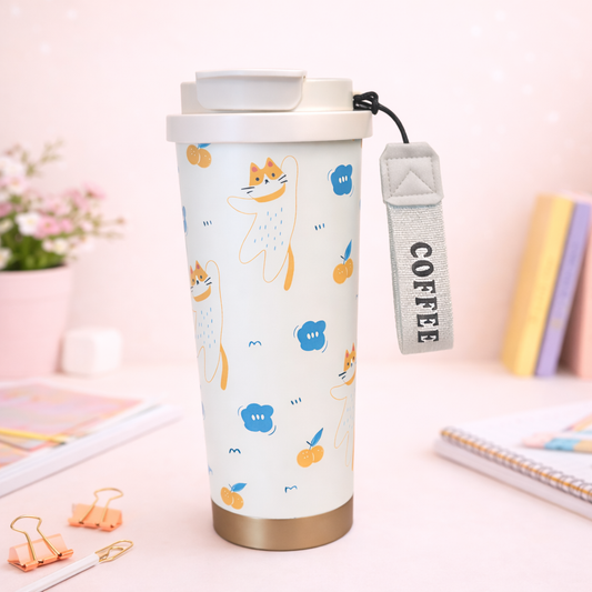 Premium Double-Layer Insulated Coffee Tumbler – 500ML