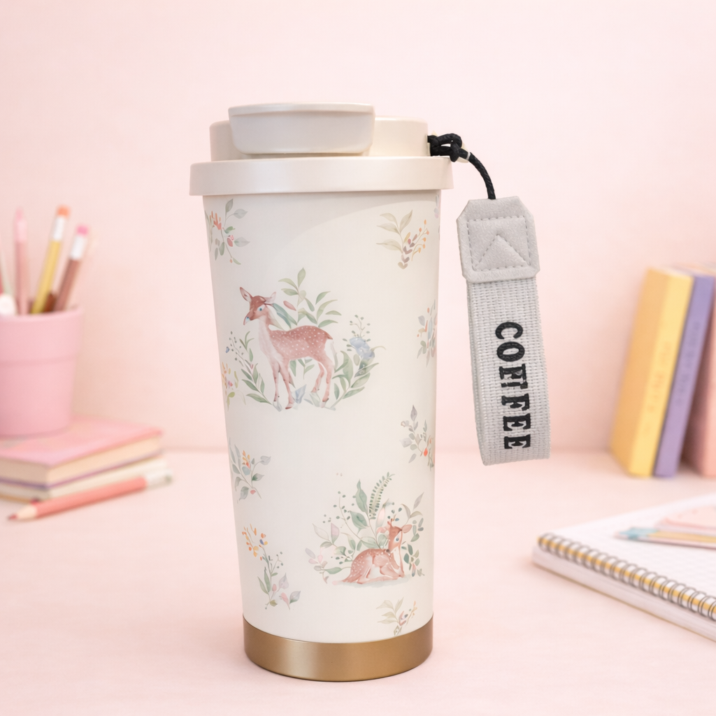 Premium Double-Layer Insulated Coffee Tumbler – 500ML