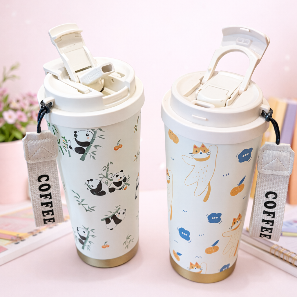 Premium Double-Layer Insulated Coffee Tumbler – 500ML