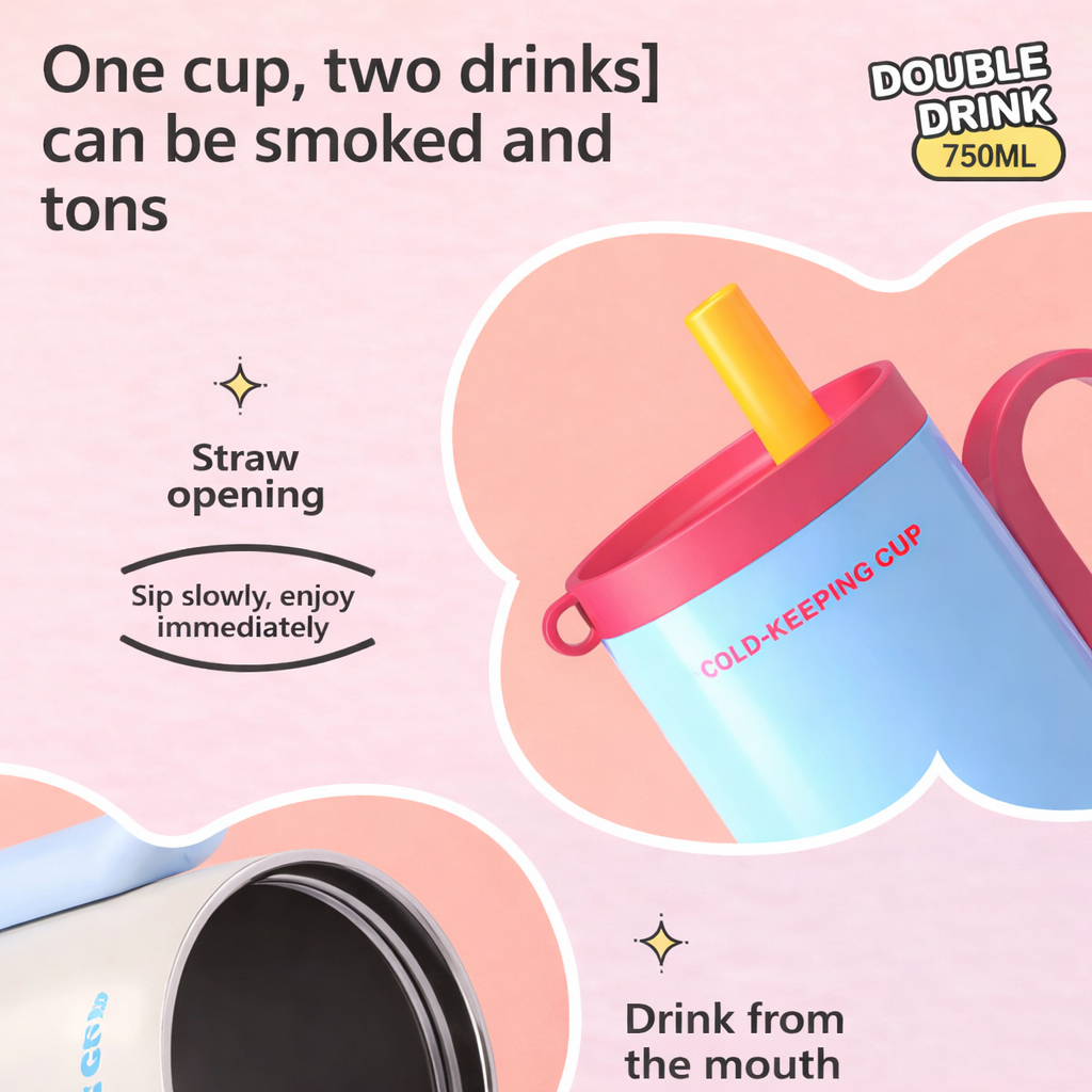 🥤 Cold-Keeping Cup – 750ML