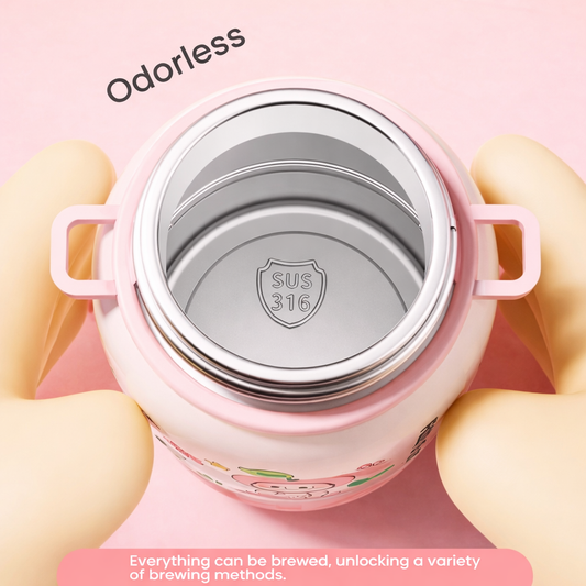 🧸 Kids Insulated Water Bottle – Cute Cartoon Designs [530 ML]