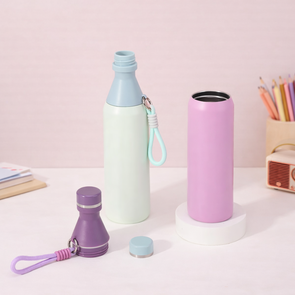 🌈 Premium 500ml Stainless Steel Insulated Water Bottle