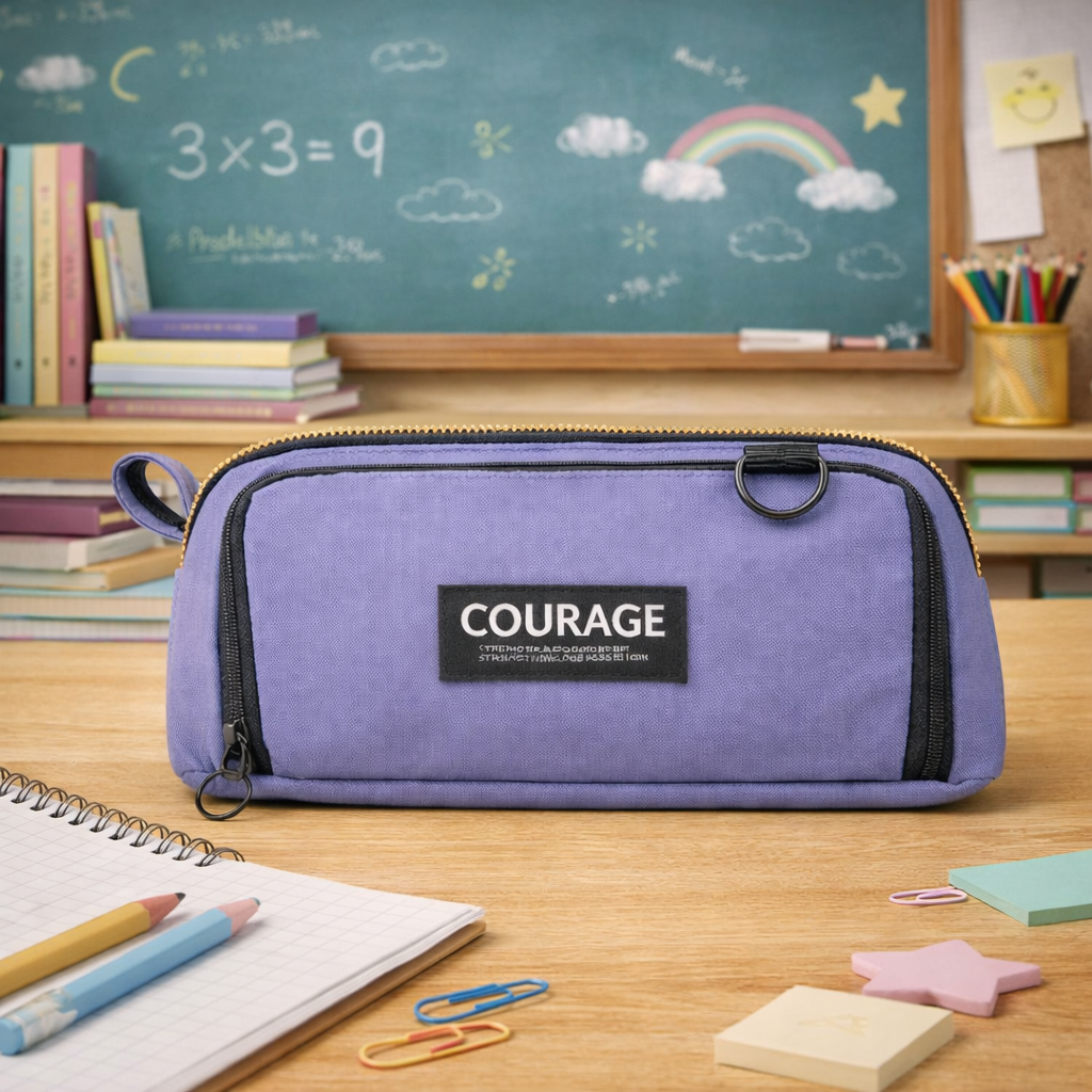COURAGE Multi-Color Pencil Pouch