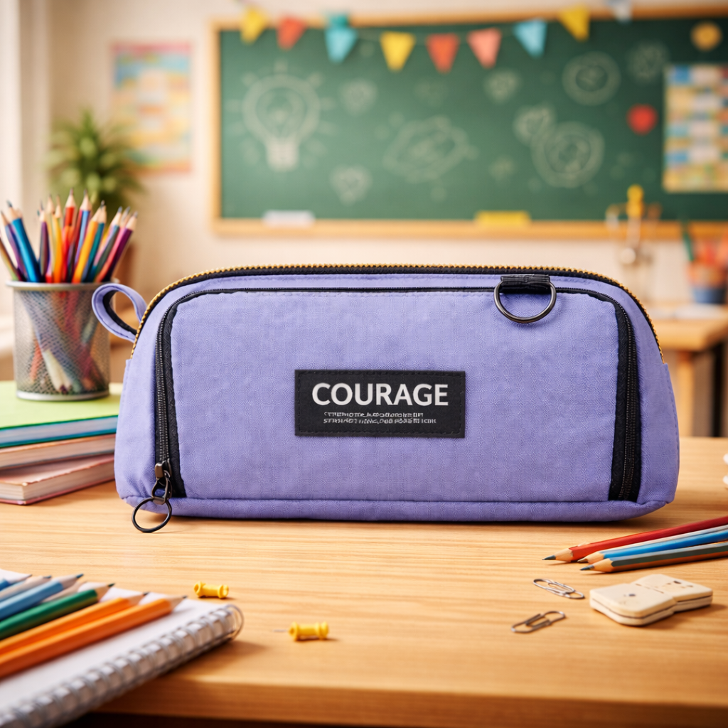 COURAGE Multi-Color Pencil Pouch